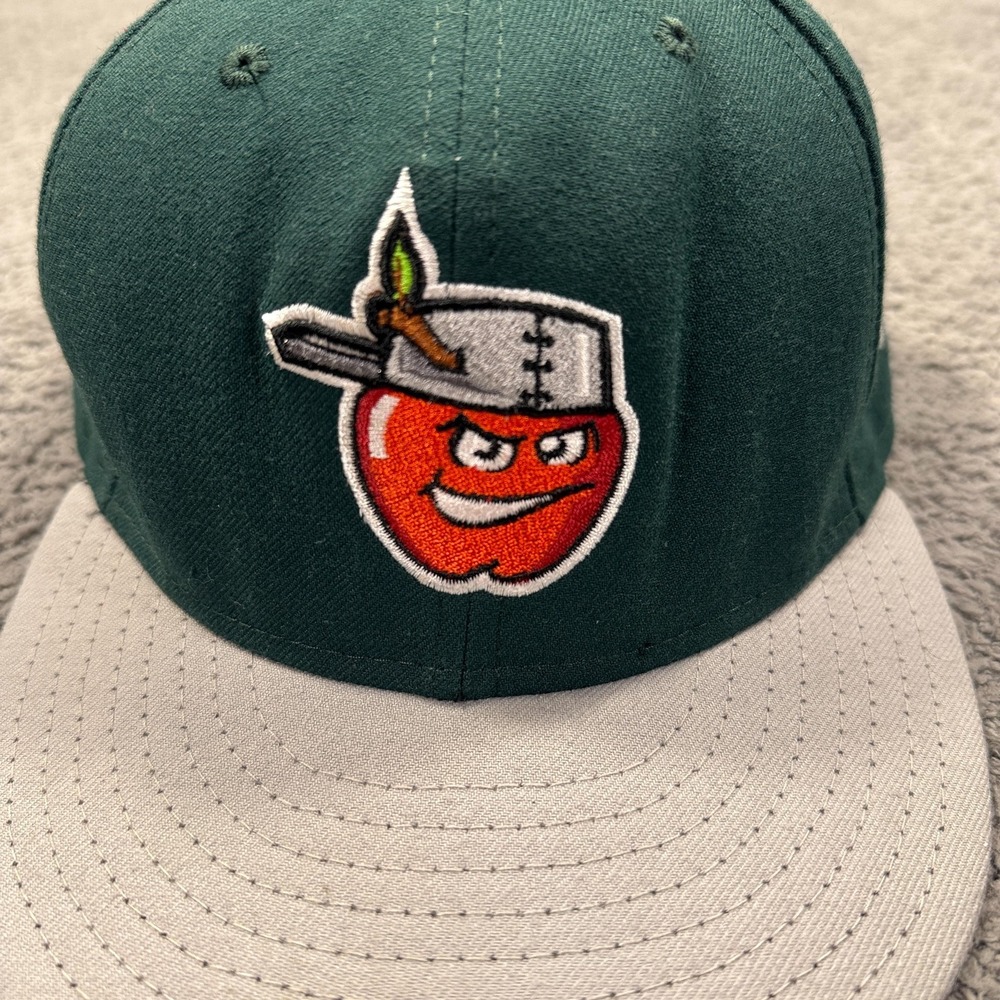 Fort Wayne TinCaps Hat Cap Fitted Mens 7 1/2 Green MILB Baseball 59FIFTY New Era - Picture 3 of 13